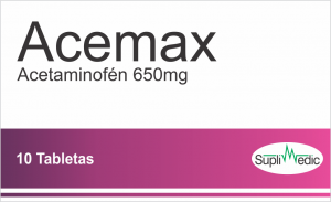 Acemax – Acetaminofén 650 mg – 10 Tabletas