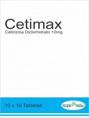 Cetimax – Cetirizina Diclorhidrato 10 mg  – 10 x 10 Tab