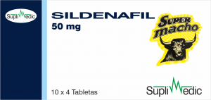 SUPER MACHO Sildenafil 50mg 10 x 4 Tab