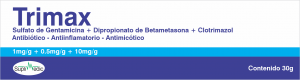 Trimax Cream 30 g – Gentamicin Sulfate + Betamethasone Dipropionate + Clotrimazole (1 mg/g + 0.5 mg/g + 10 mg/g)