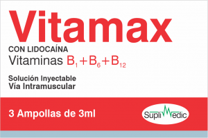 Vitamax – 3 Ampoules x 3 ml (Vitamin B1 + B6 + B12 Injectable Solution I.M.)